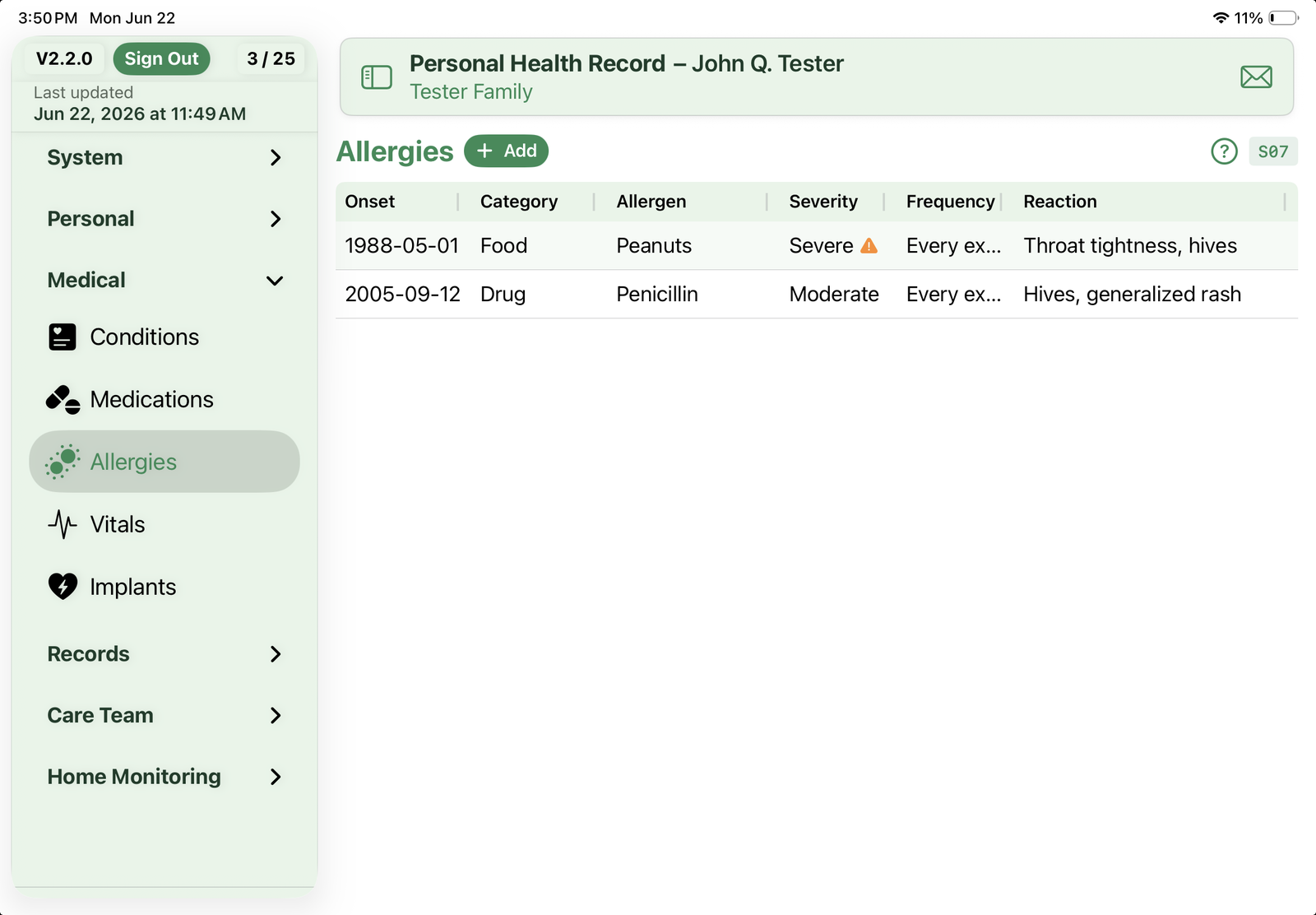 Allergies