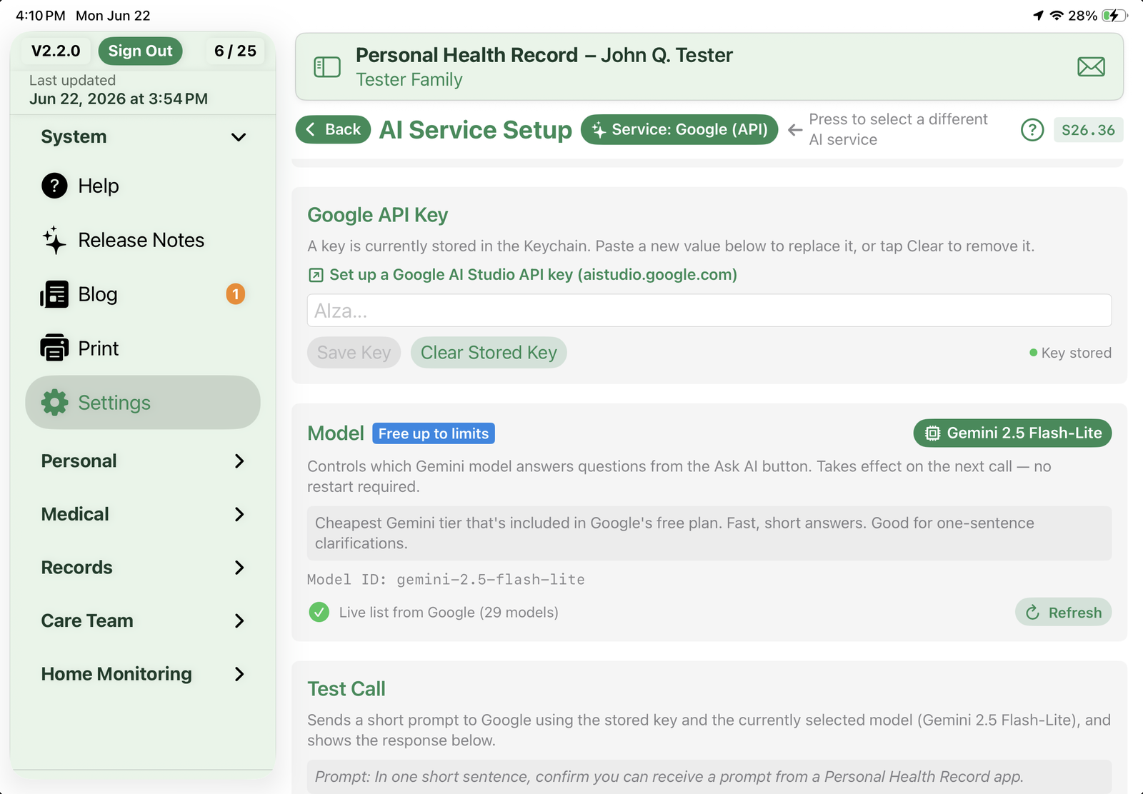 AI Service Setup