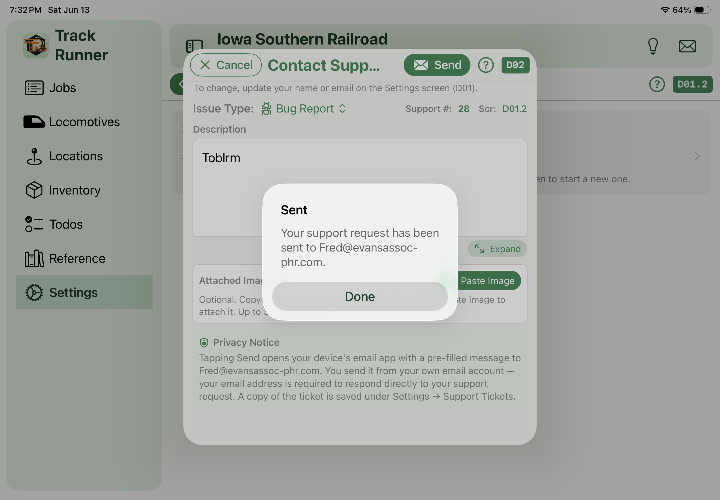 Contact Support