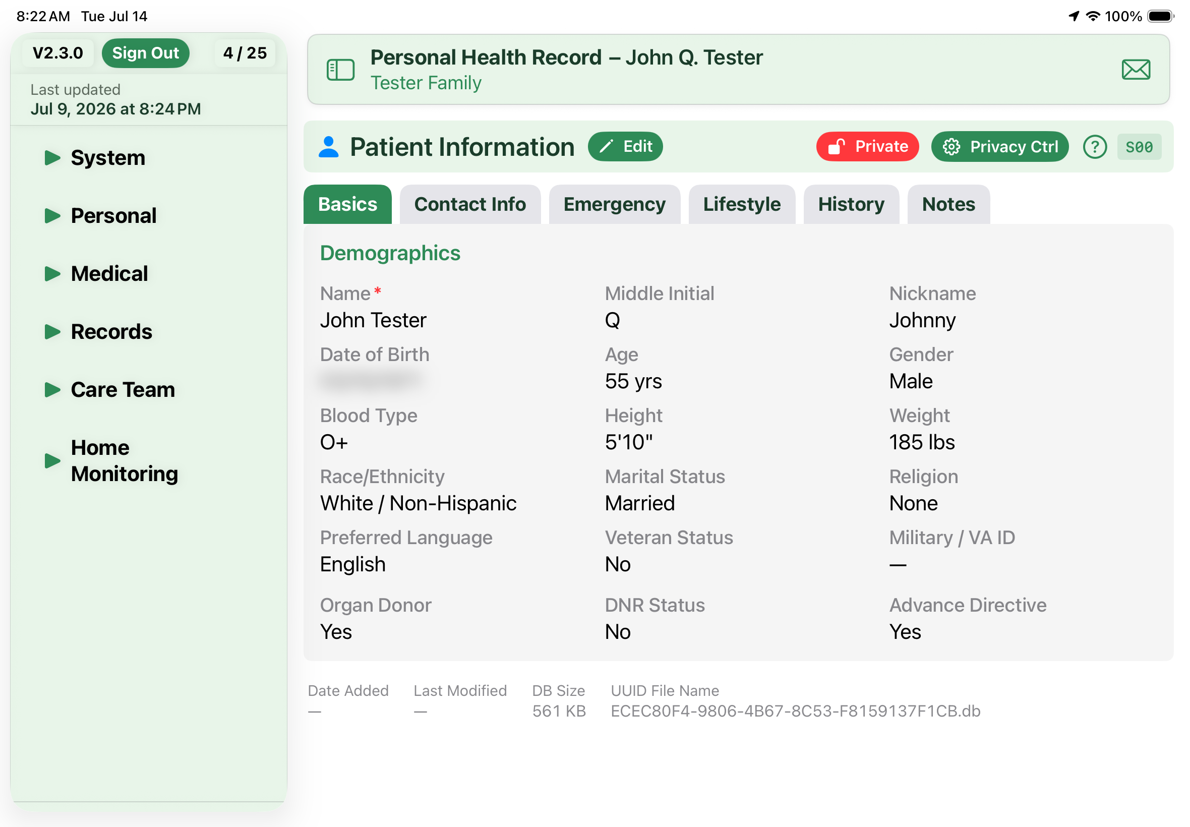 Patient Information – Basics
