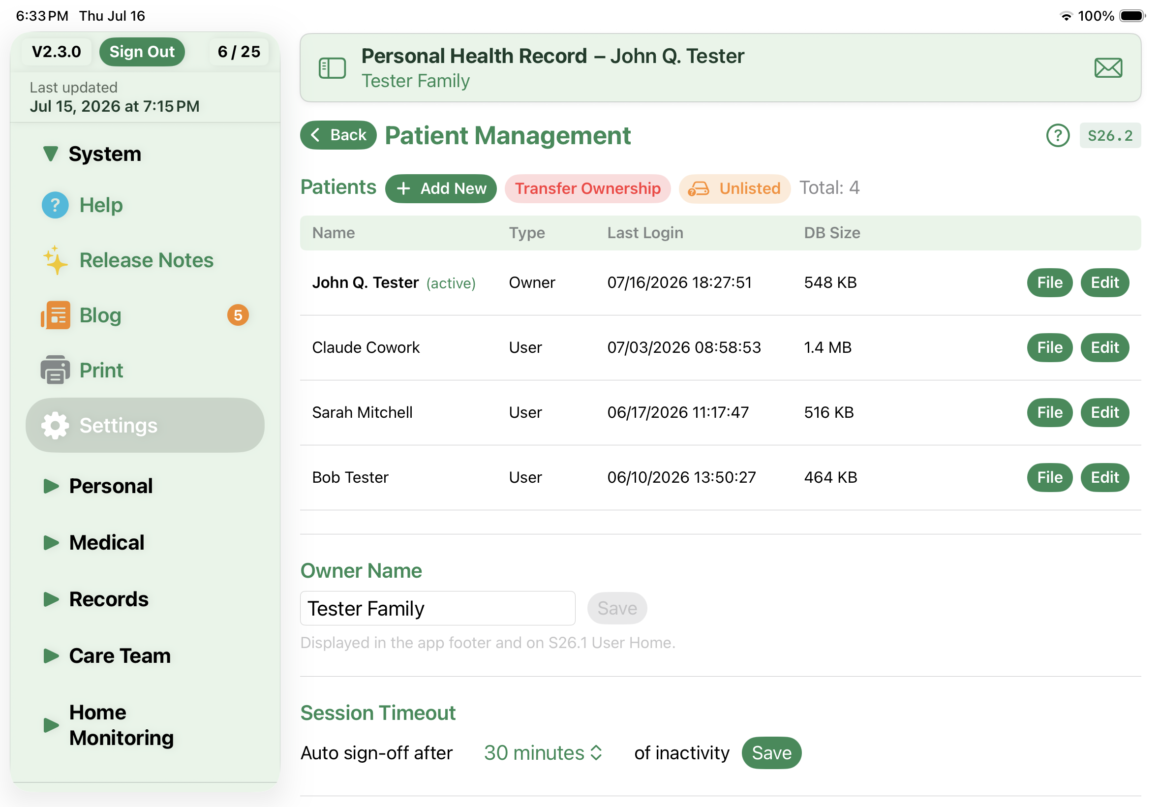 Patient Management